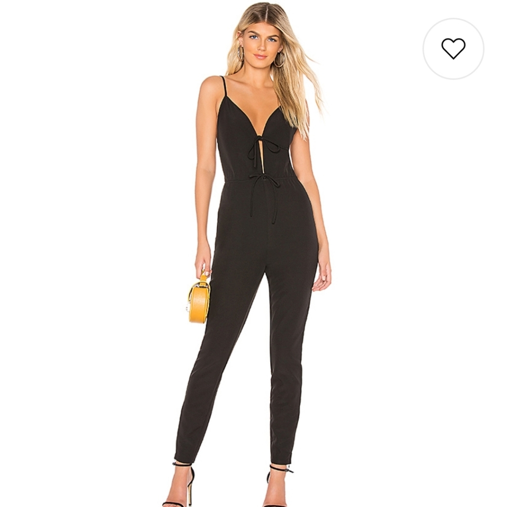 Katy tie front catsuit